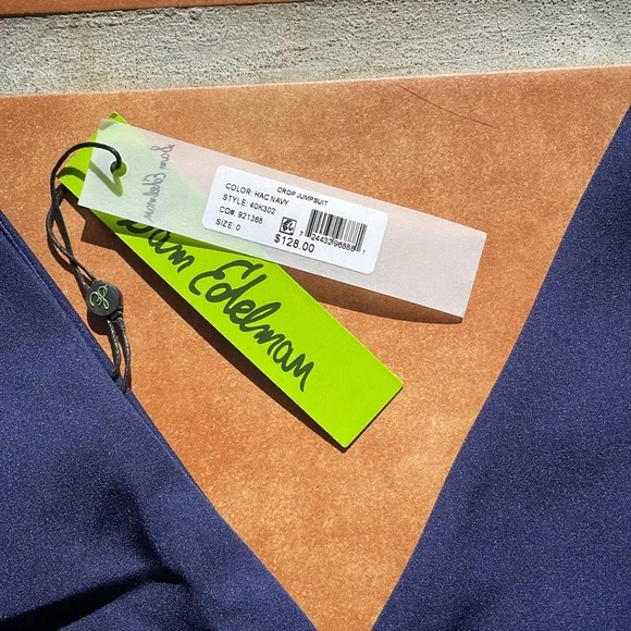 Last Chance! Sam Edelman Navy Cropped Jumpsuit - Picture 2 of 2